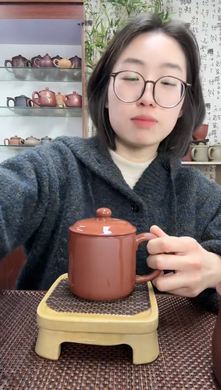 【闪购商品】紫砂茶杯宜兴原矿底槽清盖杯无礼盒微瑕