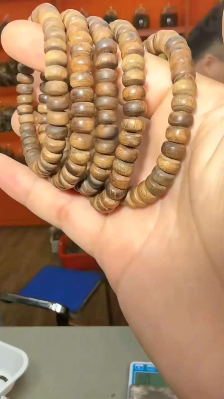 沉香手串57号沉水红土多样性发一