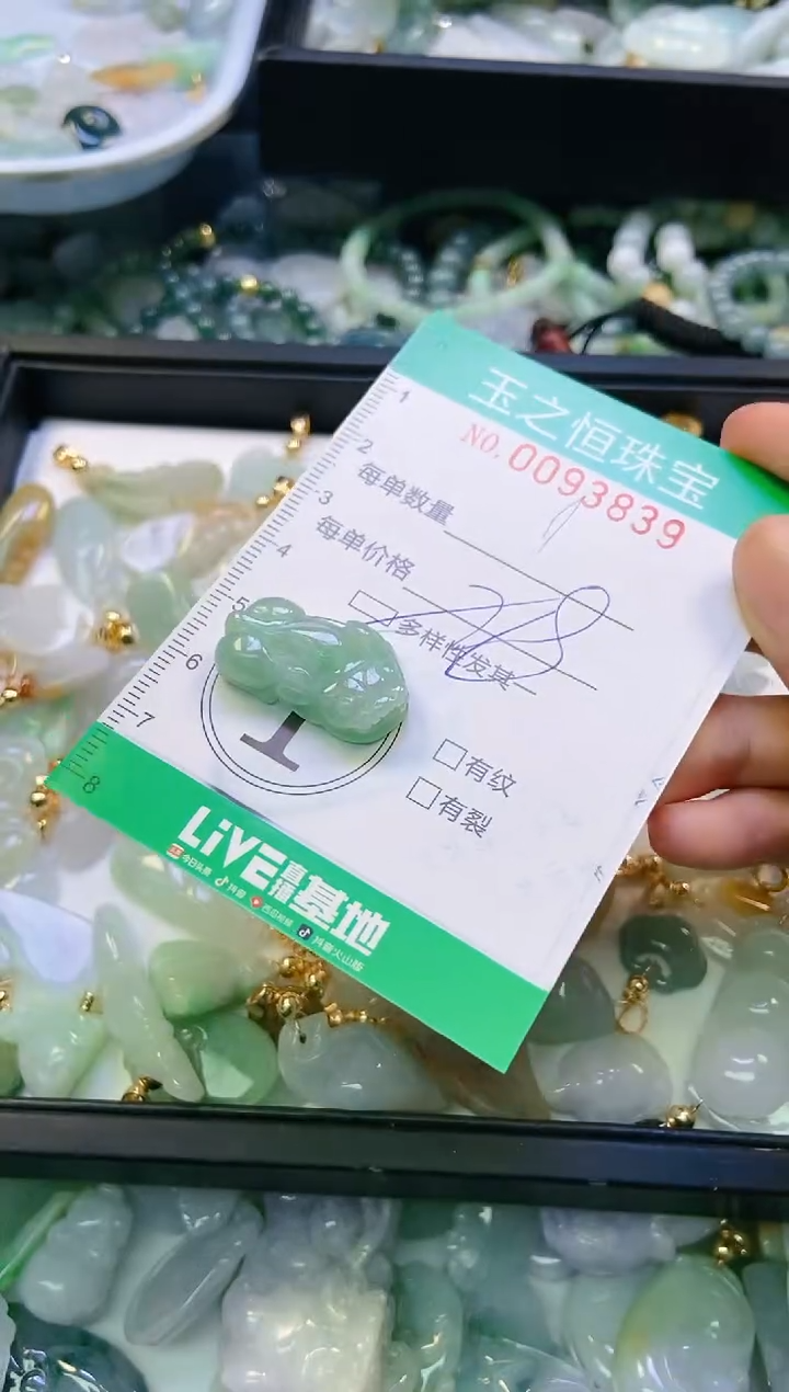 翡翠未镶嵌颈饰闪购0093839多样性发其一