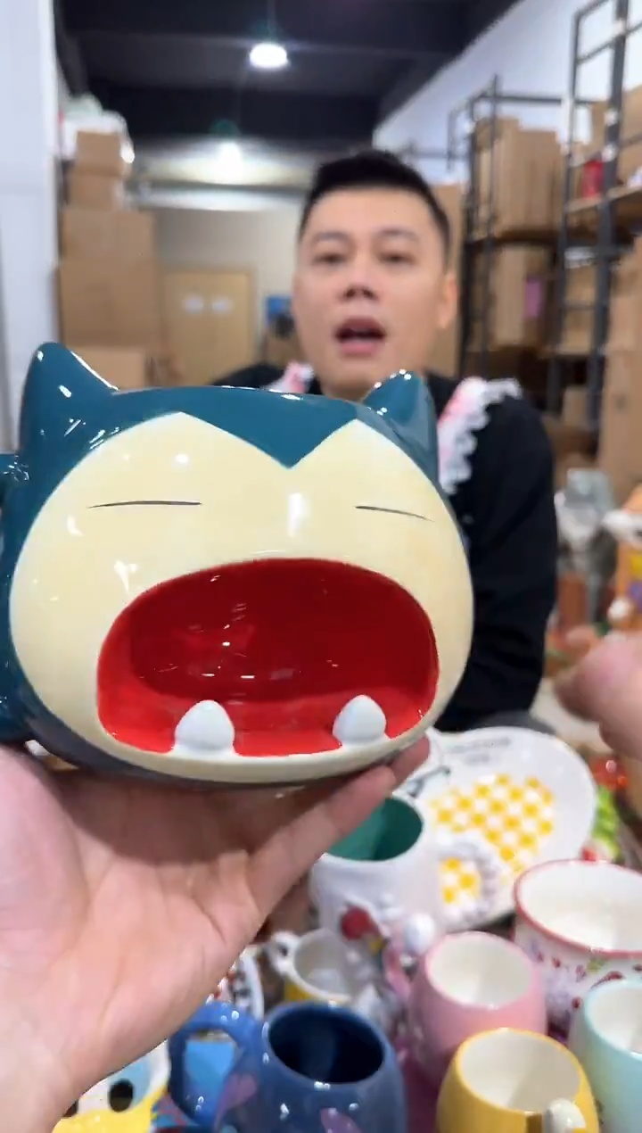 瓷片原盒大容量卡比兽水杯