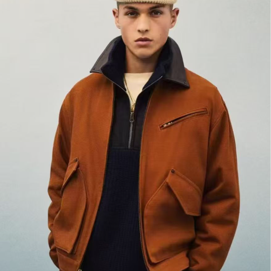 Aime Leon Dore FW24 翻领撞色拉链夹克 男款 