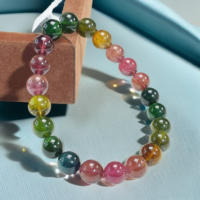 【稀·封】封矿净体天然巴西老矿碧玺手串手饰素串-多样性发货其一