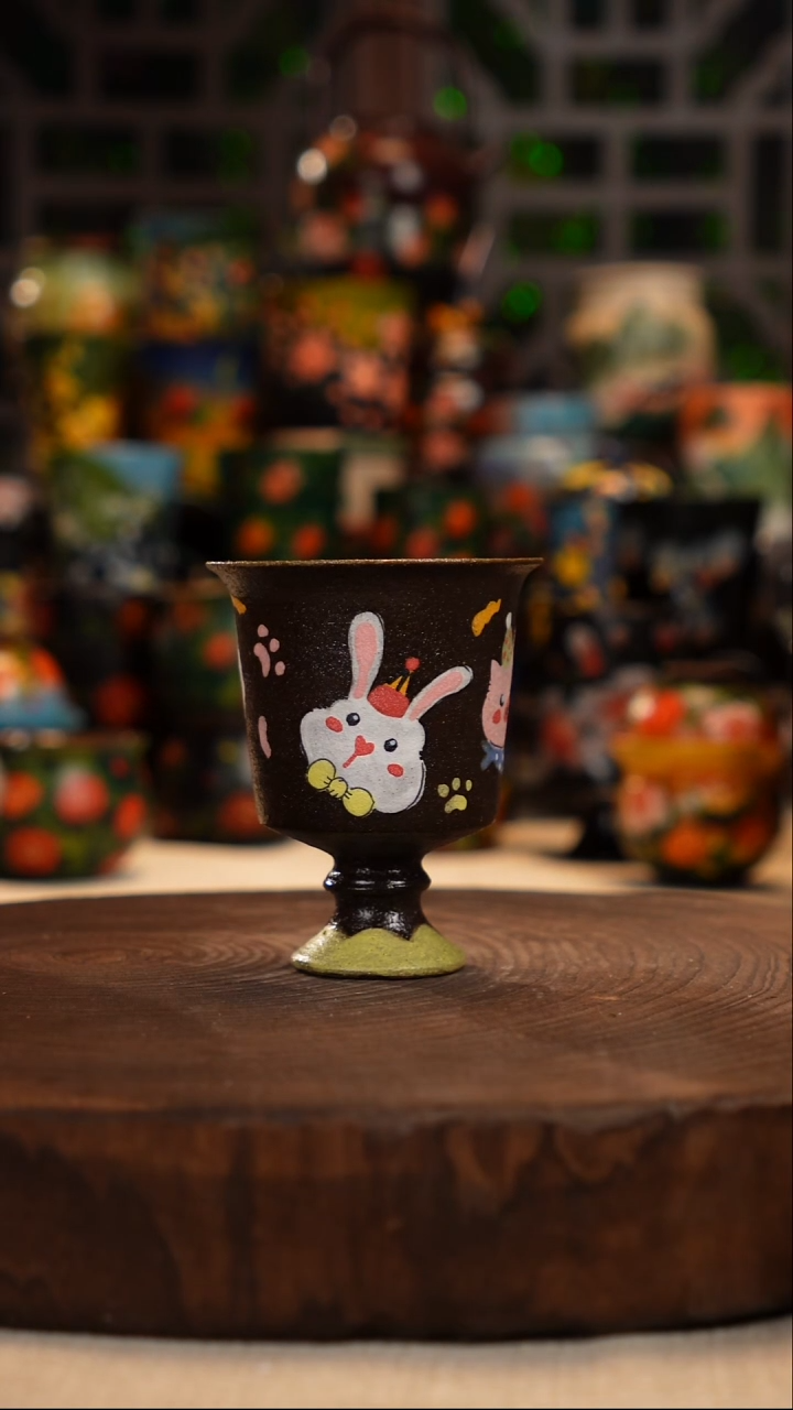 油画    釉下彩  杯子