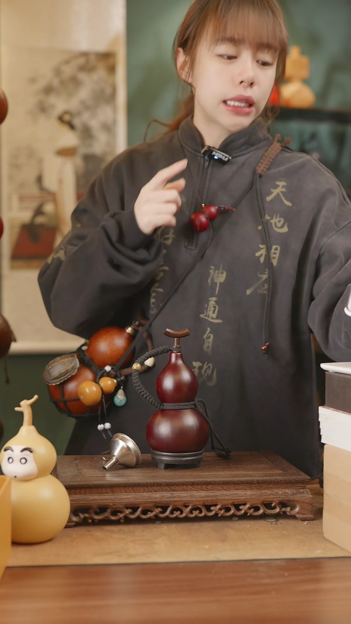 【闪购商品】1号精品天然大漆工艺防渗内胆酒葫芦~