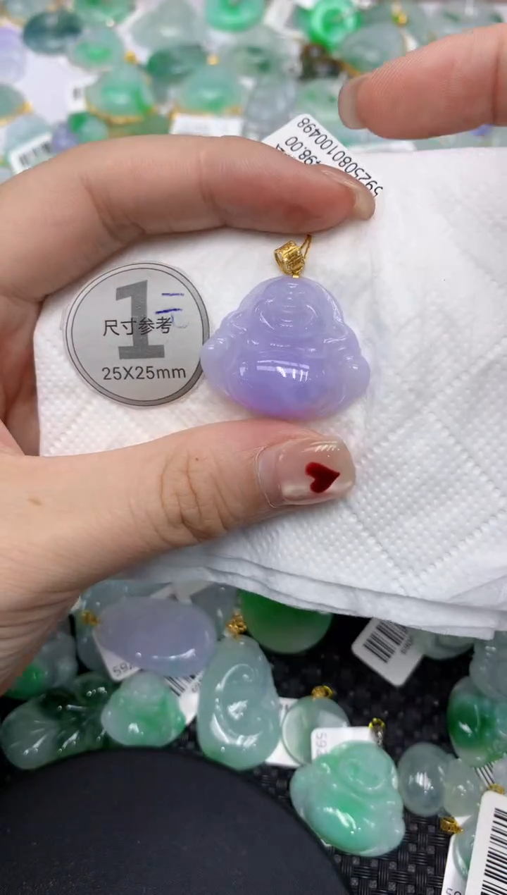 翡翠18K金镶嵌颈饰11111111