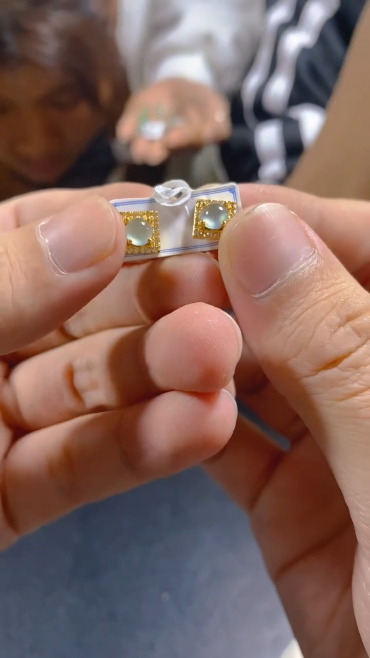 【闪购商品】翡翠耳饰未镶嵌0481179186/多样性发一