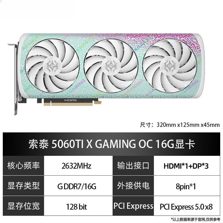热销RTX5060/5060Ti电竞游戏台式电脑独立显卡