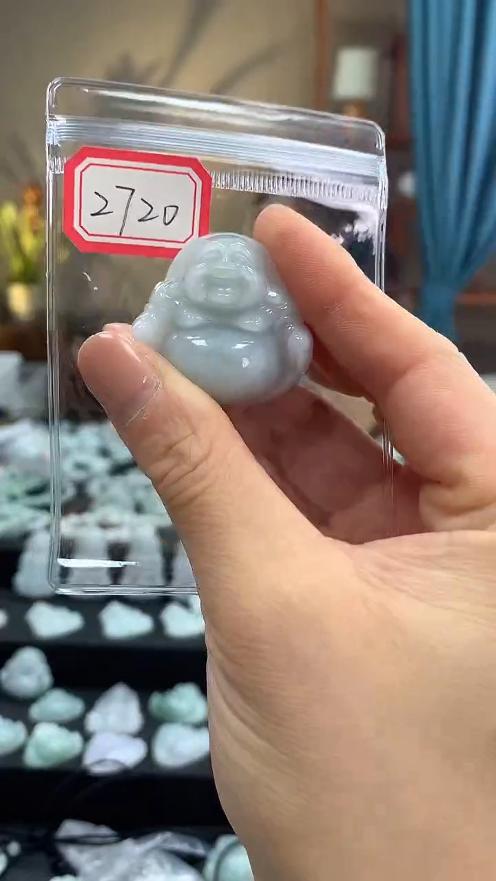 颈饰未镶嵌翡翠佛公2720