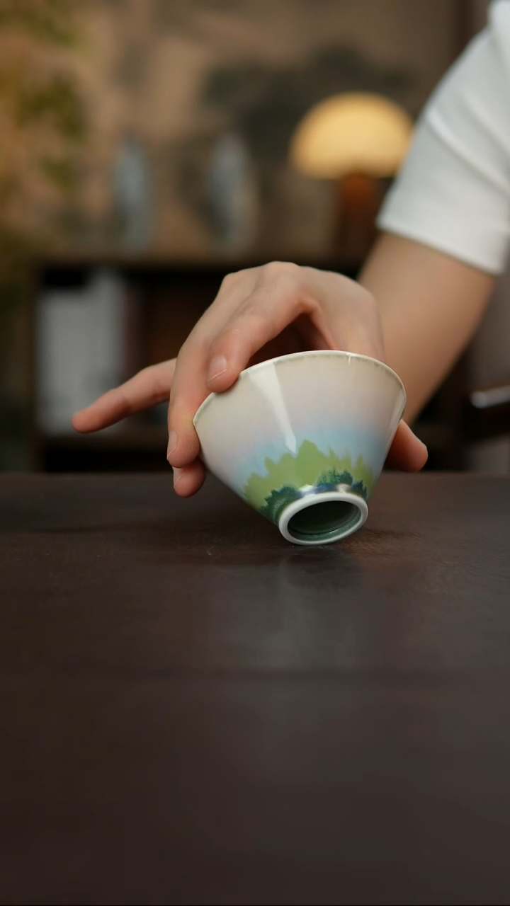 杯景德镇陶瓷杯碗柴烧多人