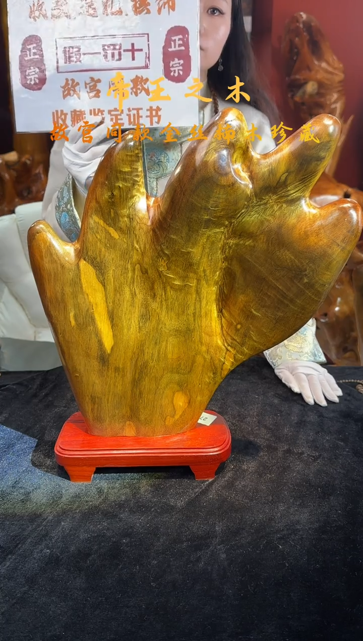 金丝楠金丝楠木随形孤品摆件272