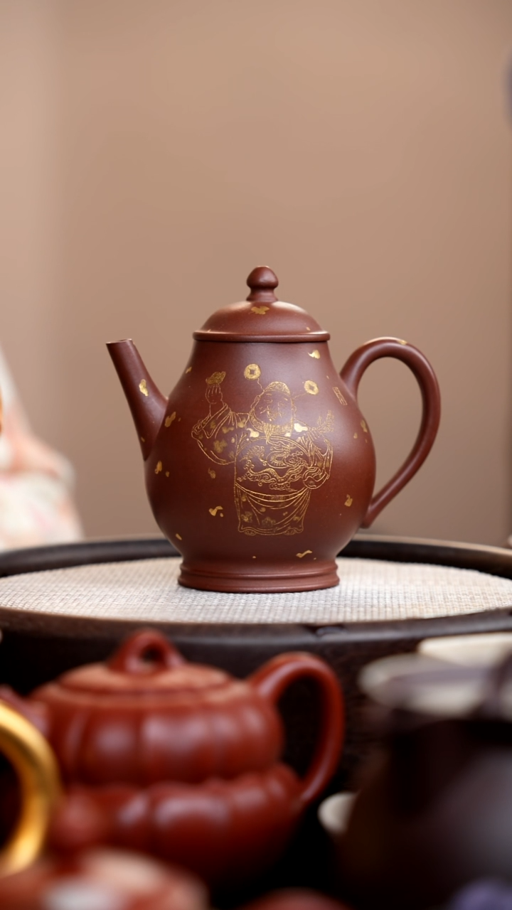 茶壶紫砂底槽清财爷宫灯