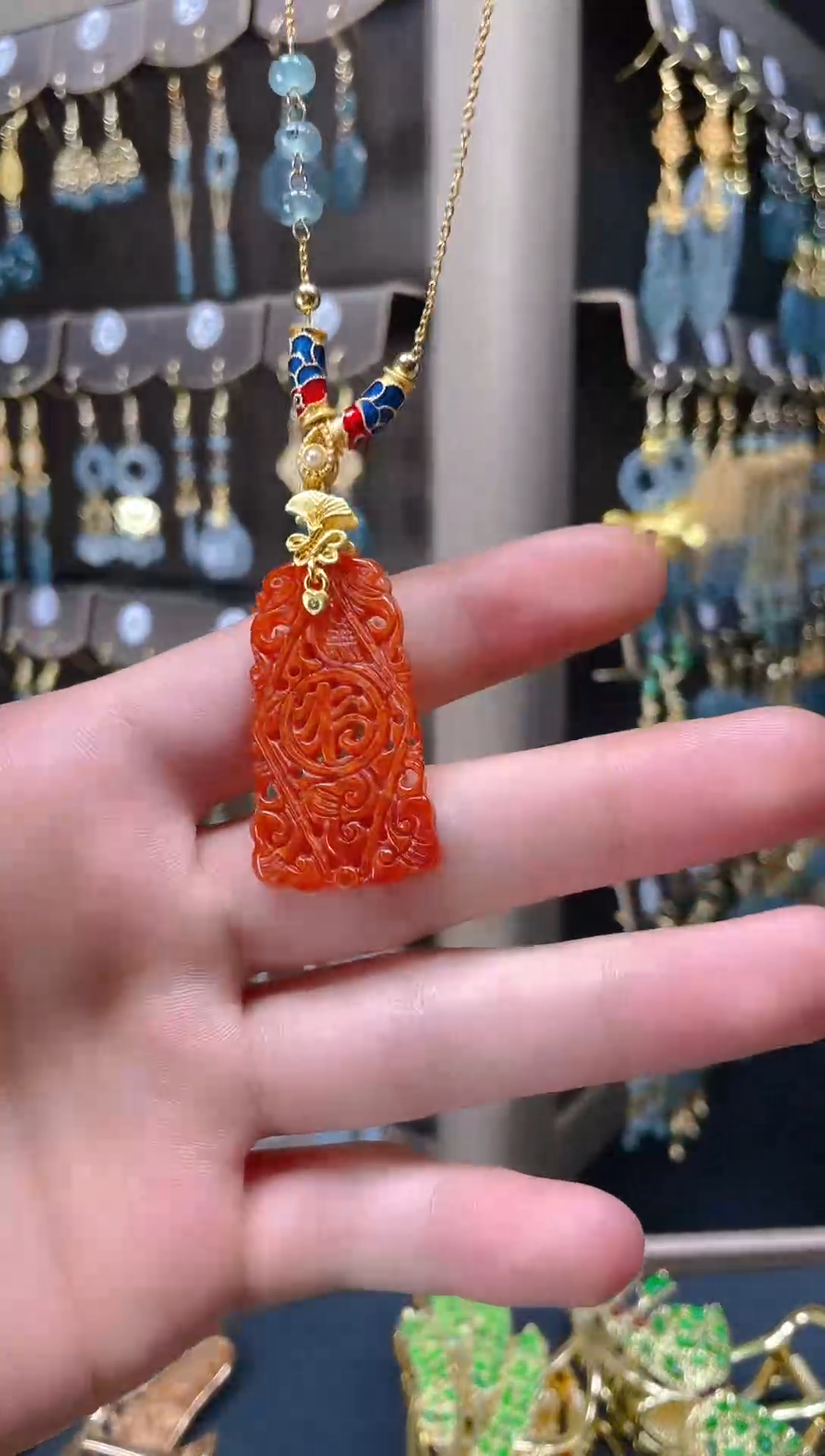 【闪购商品】翡翠耳饰合金020翡翠饰品