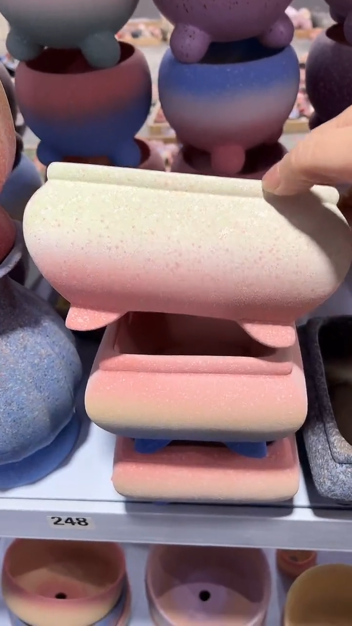 汪*儿麦饭石粗陶多肉花盆