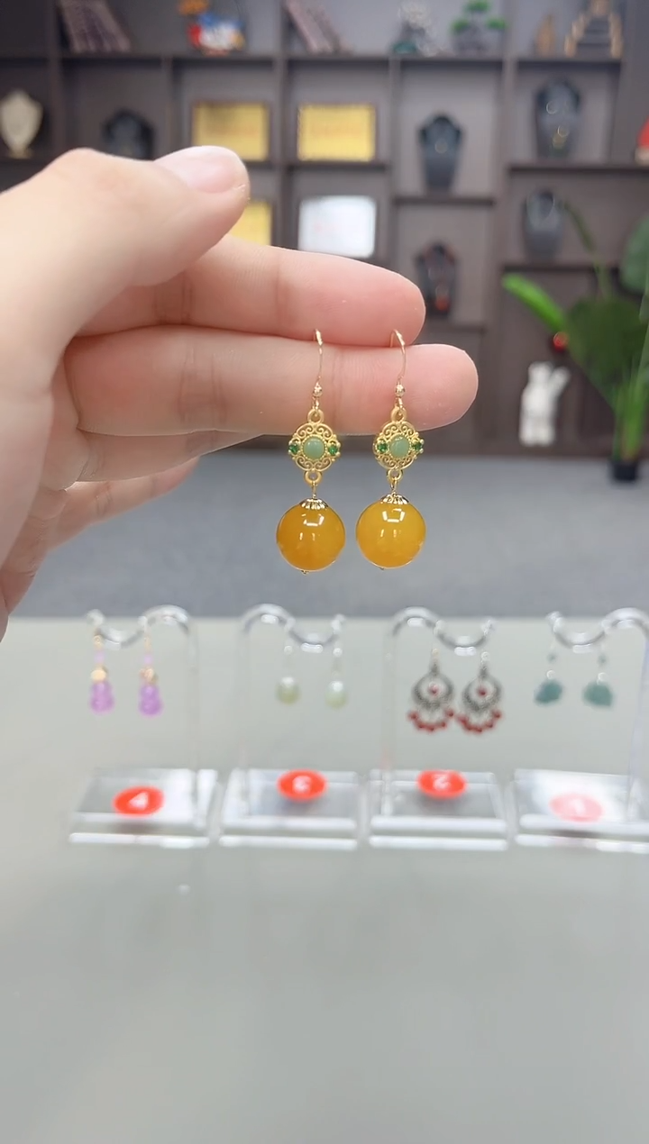 未镶嵌耳饰玛瑙/玉髓202000