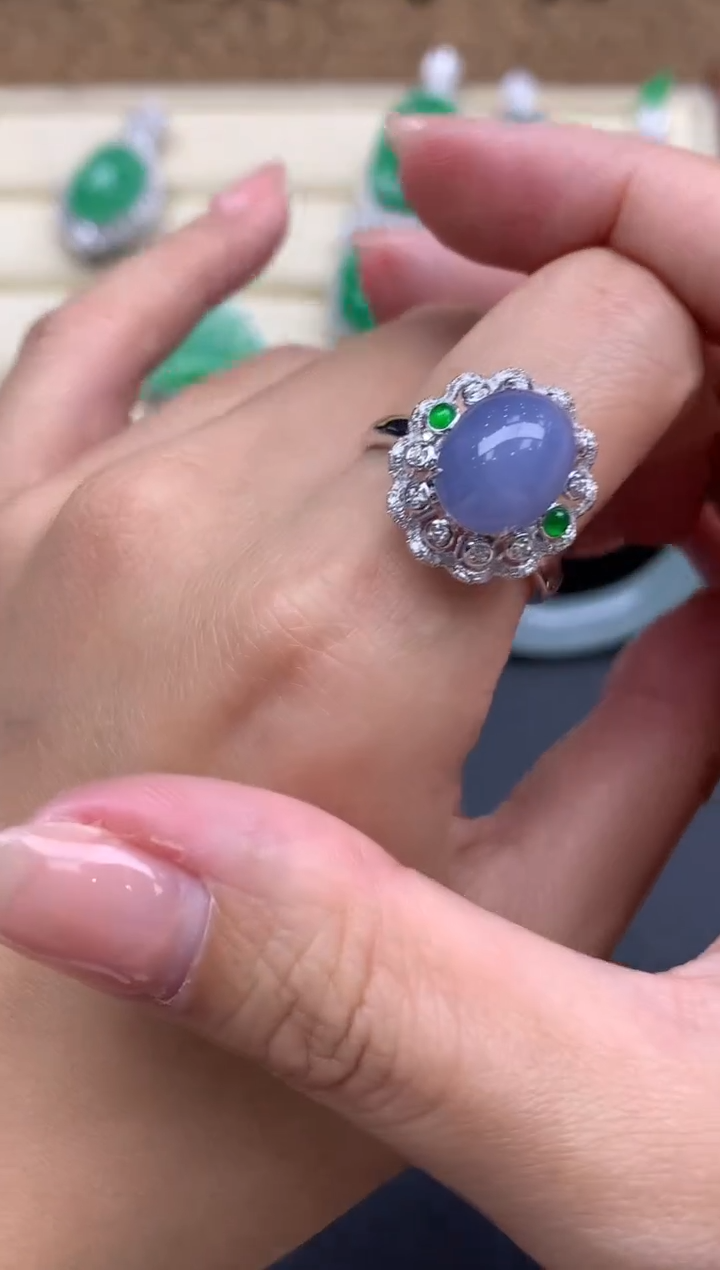 【闪购商品】翡翠戒指18K金镶嵌281-中国好珍宝