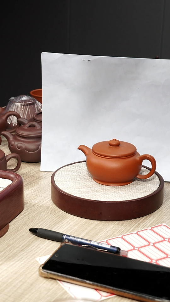 【闪购商品】紫砂茶壶黄龙山大红泥无忧壶