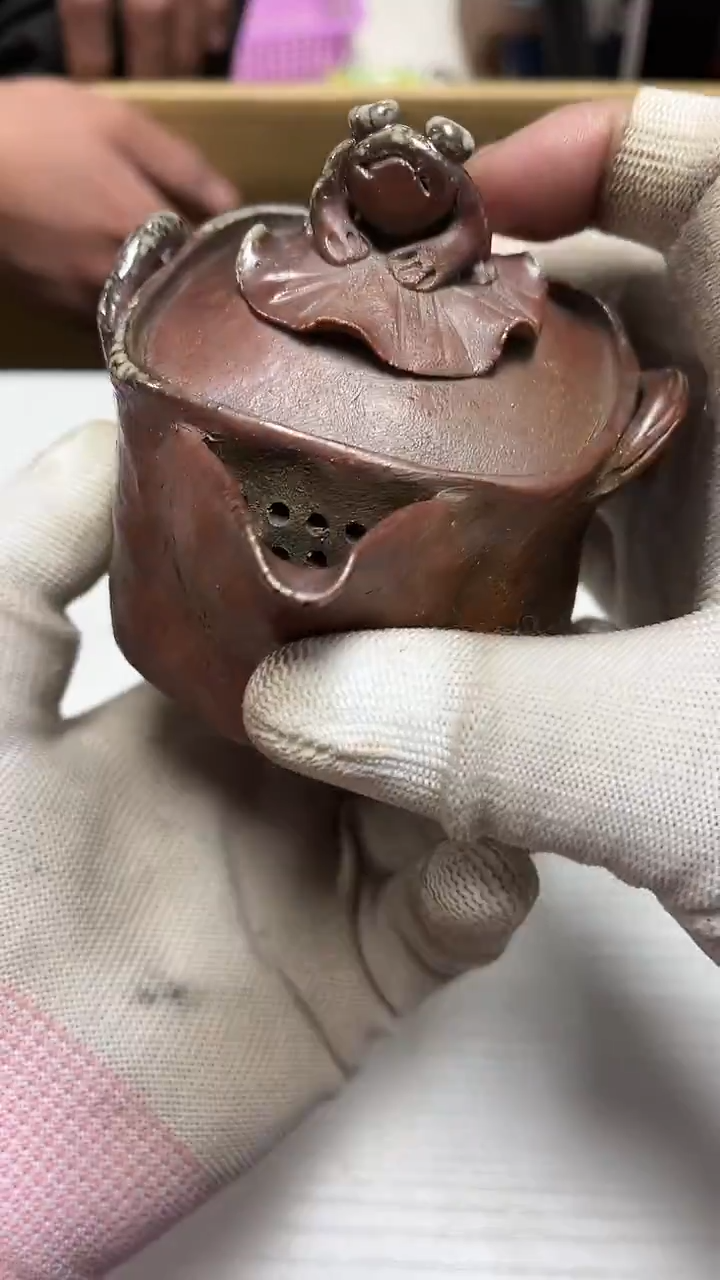 瓷片工艺品杂项勇**心3014