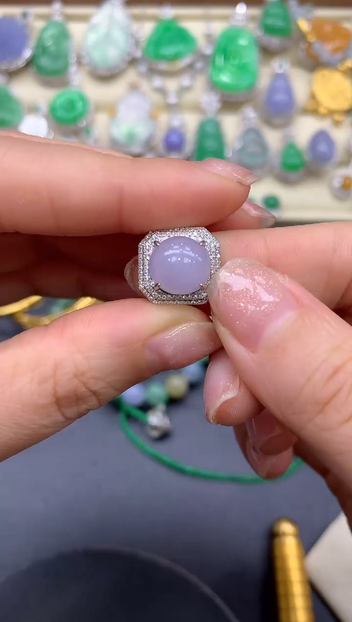 【闪购商品】翡翠戒指18K金镶嵌302-中国好珍宝