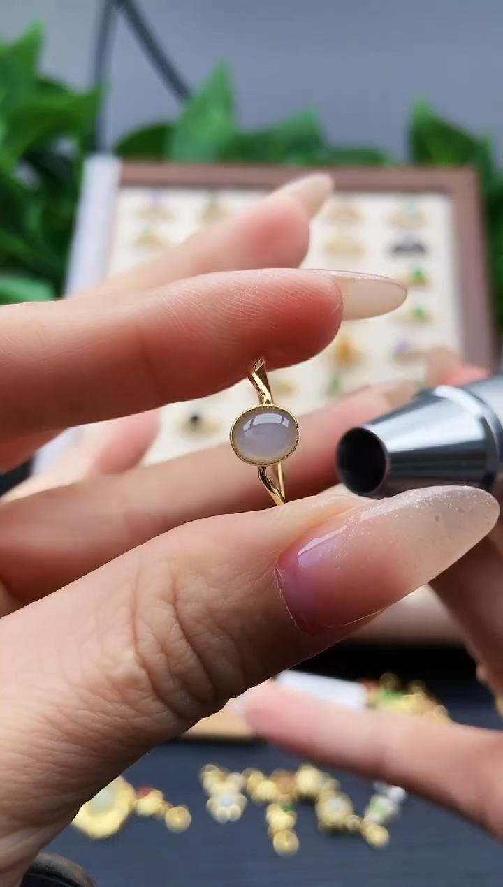 银S925镶嵌戒指翡翠12