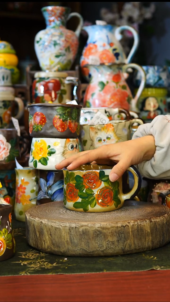 陶瓷106景德镇手工手绘釉下彩