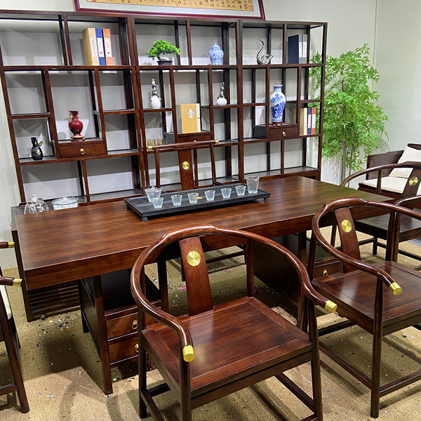 直播【活动专属链接A】实木家具乌金木大板茶桌大板桌实木