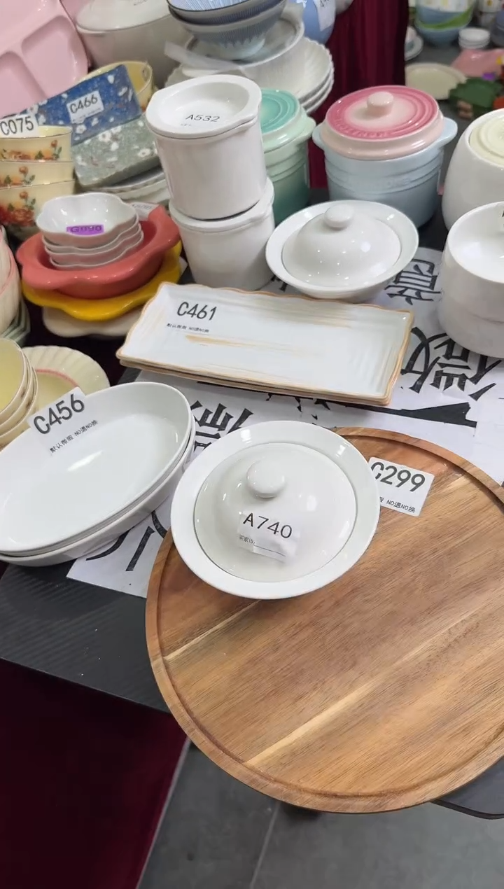 摆件陶A740 2套陶瓷餐具福利微瑕