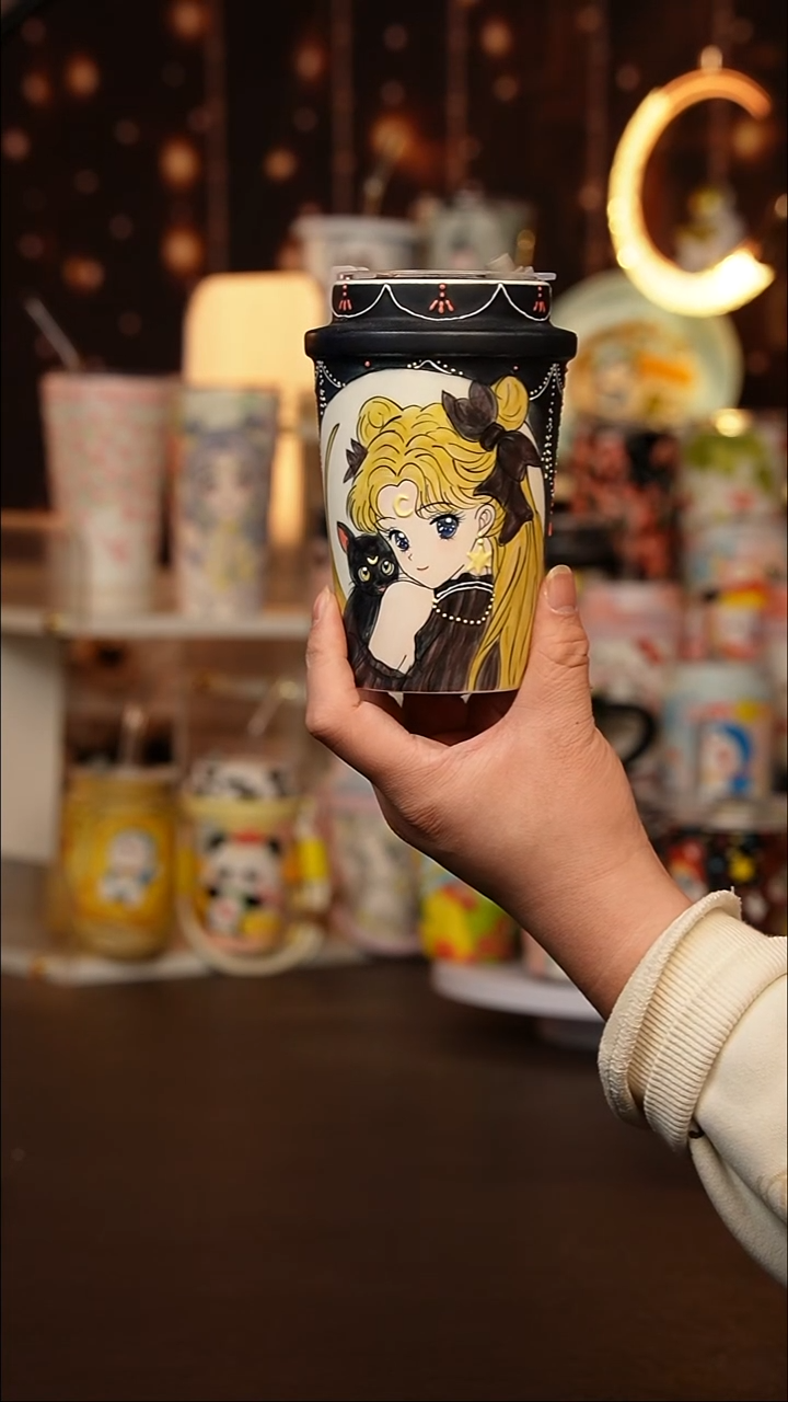 （玉泥）景德镇手工手绘文创陶瓷杯