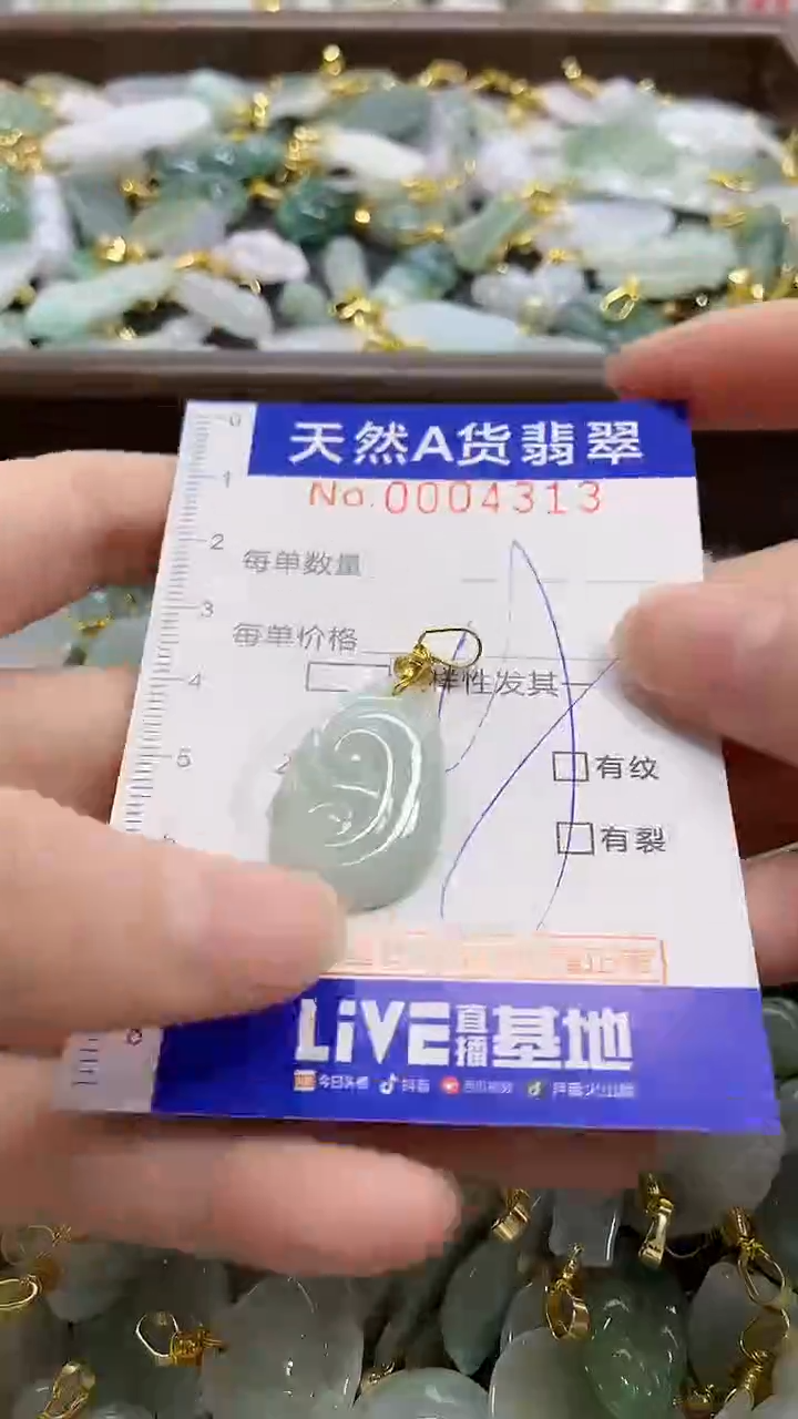 颈饰未镶嵌翡翠天然A货翡翠