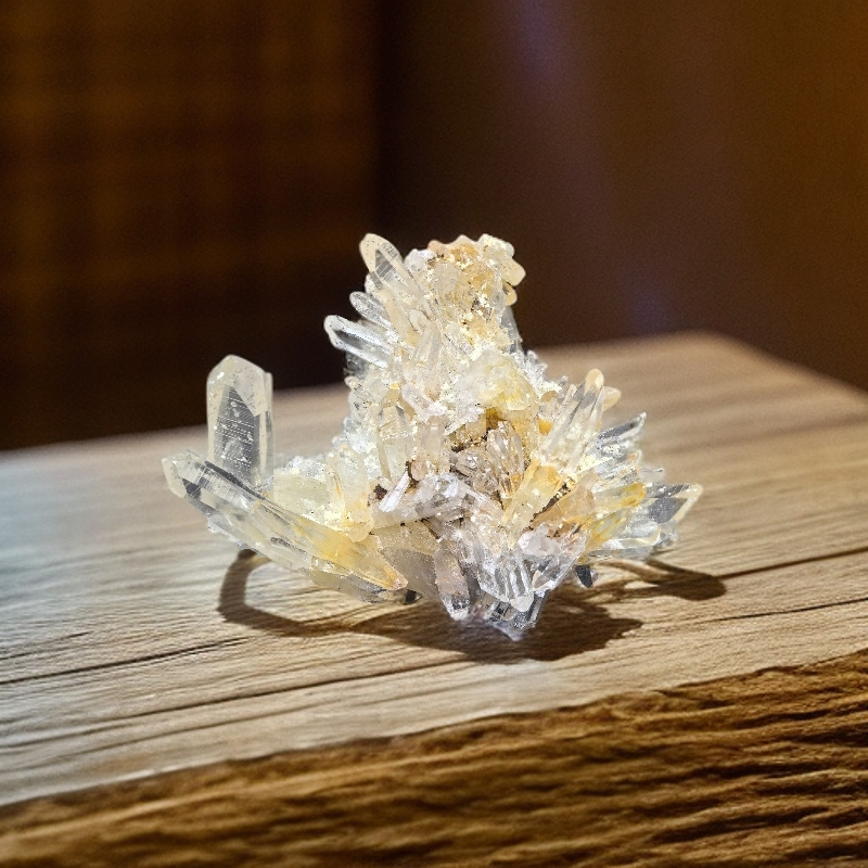 哥伦比亚黄金利姆天然水晶造型精美造景创意茶道装饰摆件