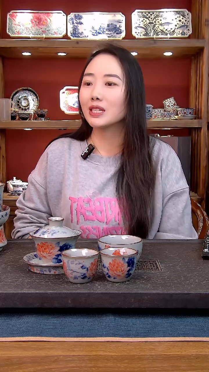 简装家用款4件套 老陶泥开片纹陶瓷茶具