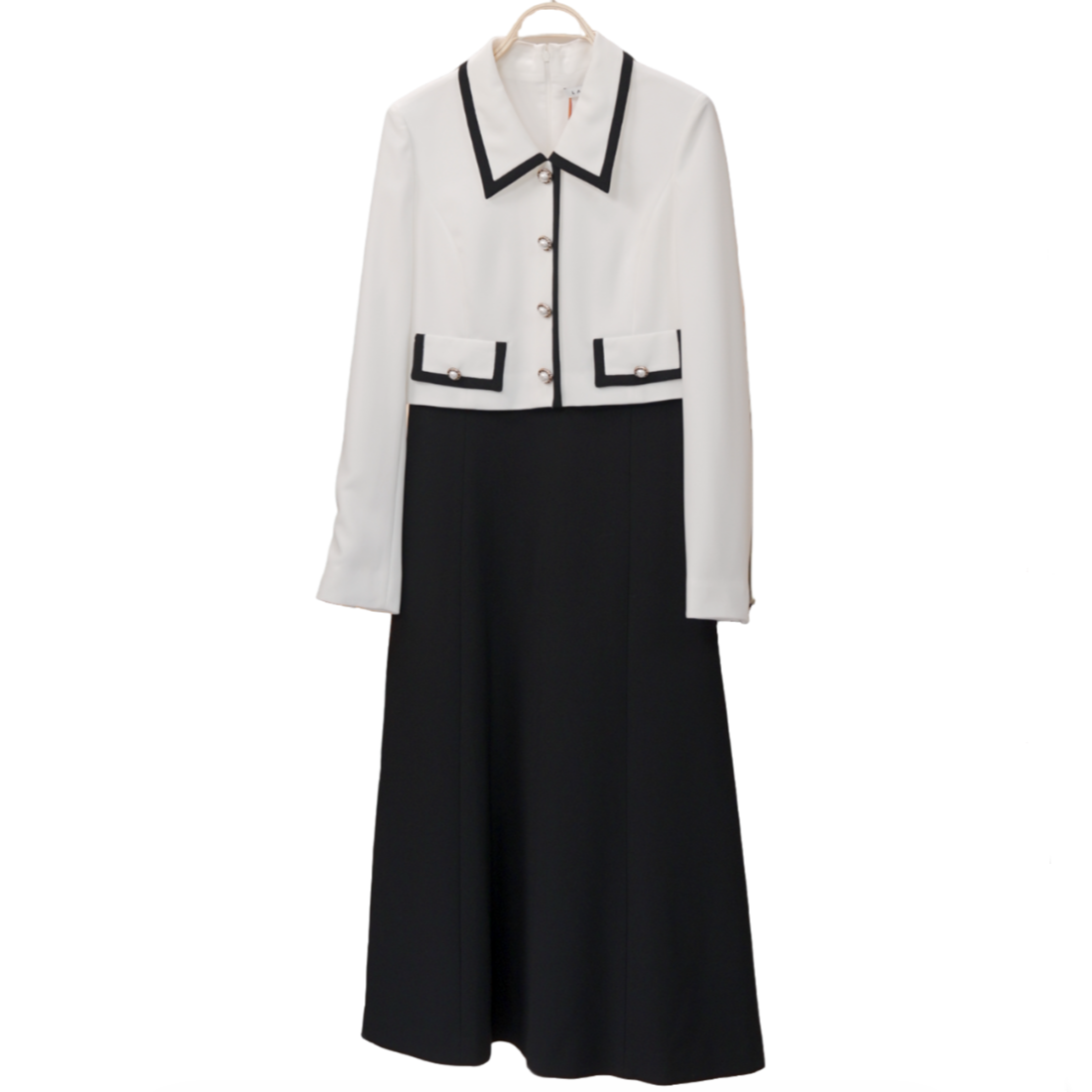 粉丝专享朗姿梭织连衣裙白色