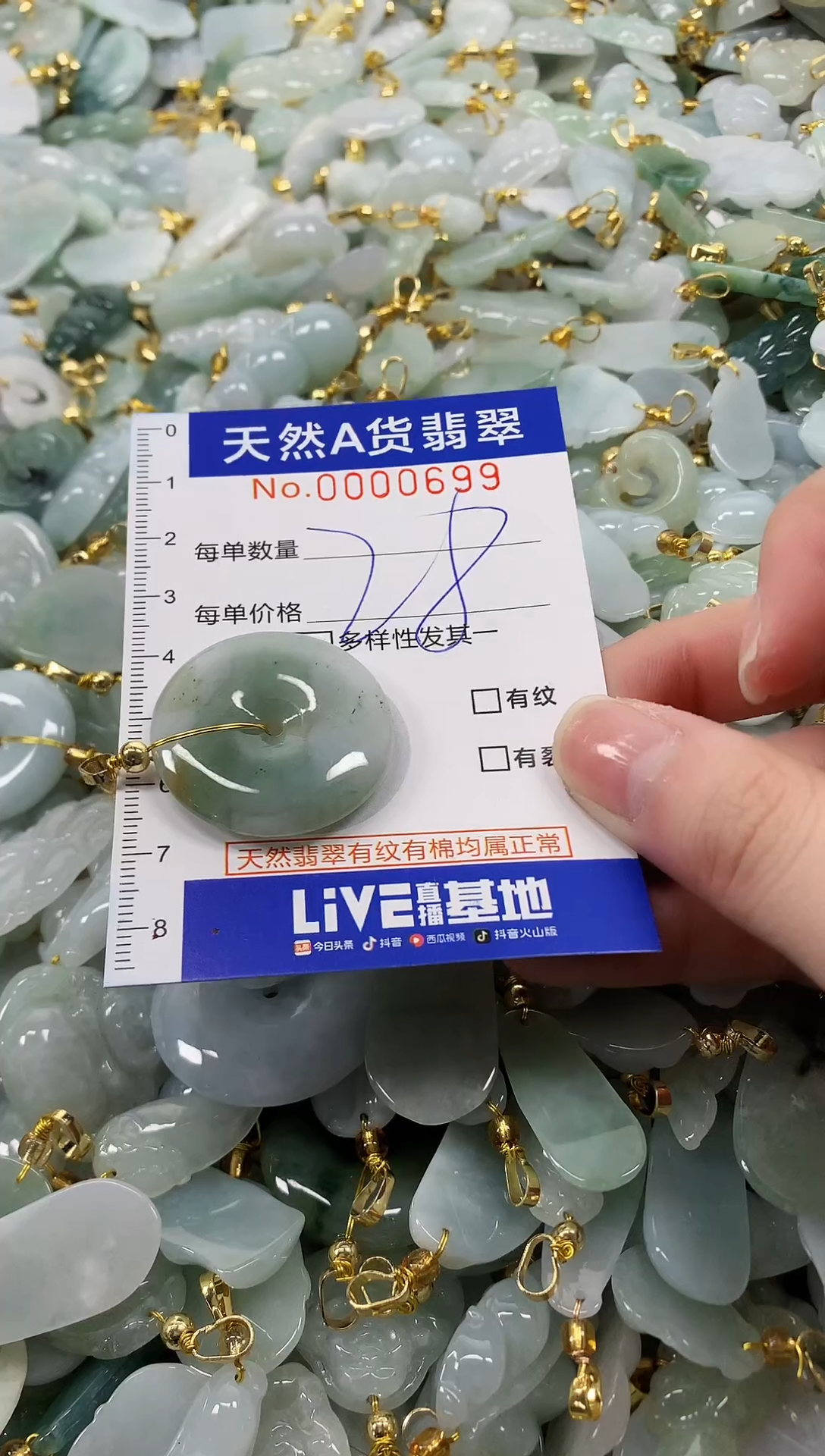 颈饰未镶嵌翡翠天然a货翡翠