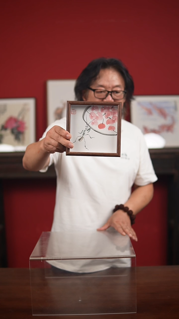 国画手写手绘-6寸摆台