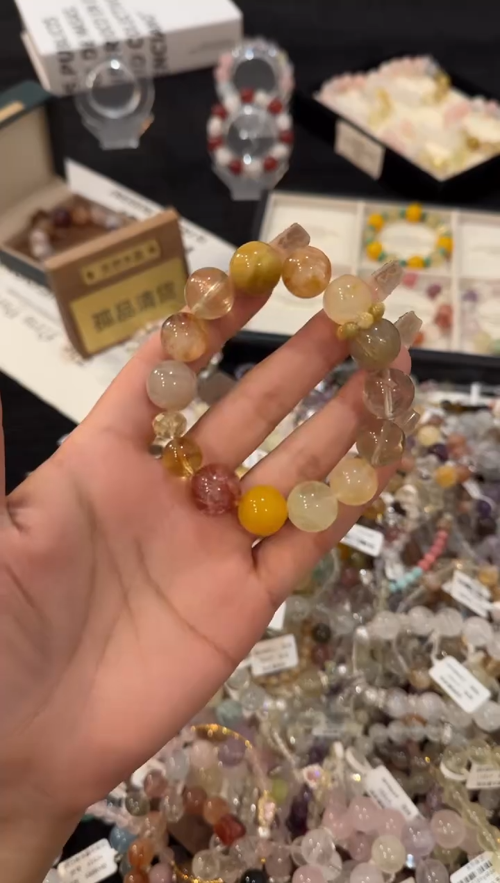 合金手链水晶万两金x3076