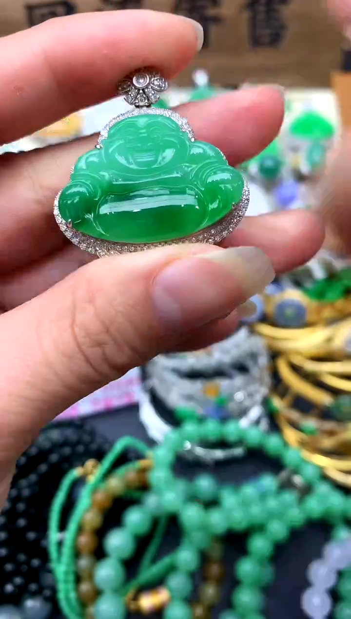 【闪购商品】翡翠颈饰18K金镶嵌313-中国好珍宝