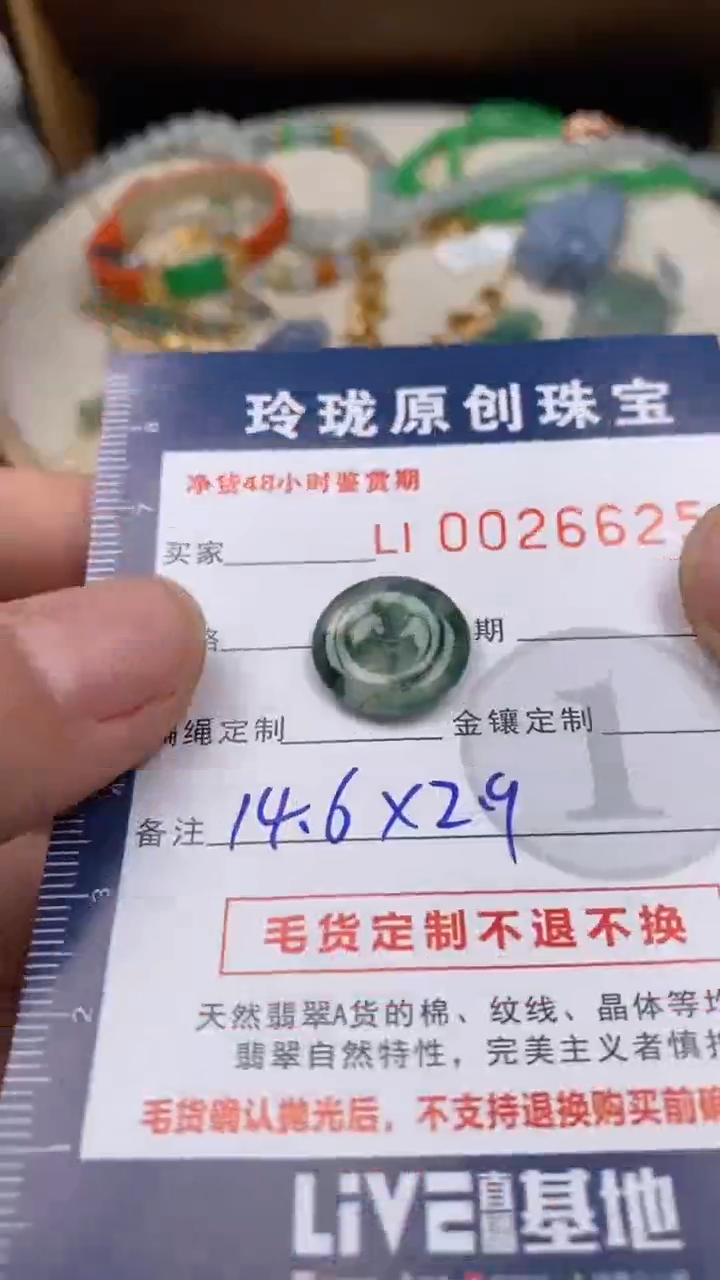 【闪购商品】翡翠颈饰未镶嵌翡翠净货26625