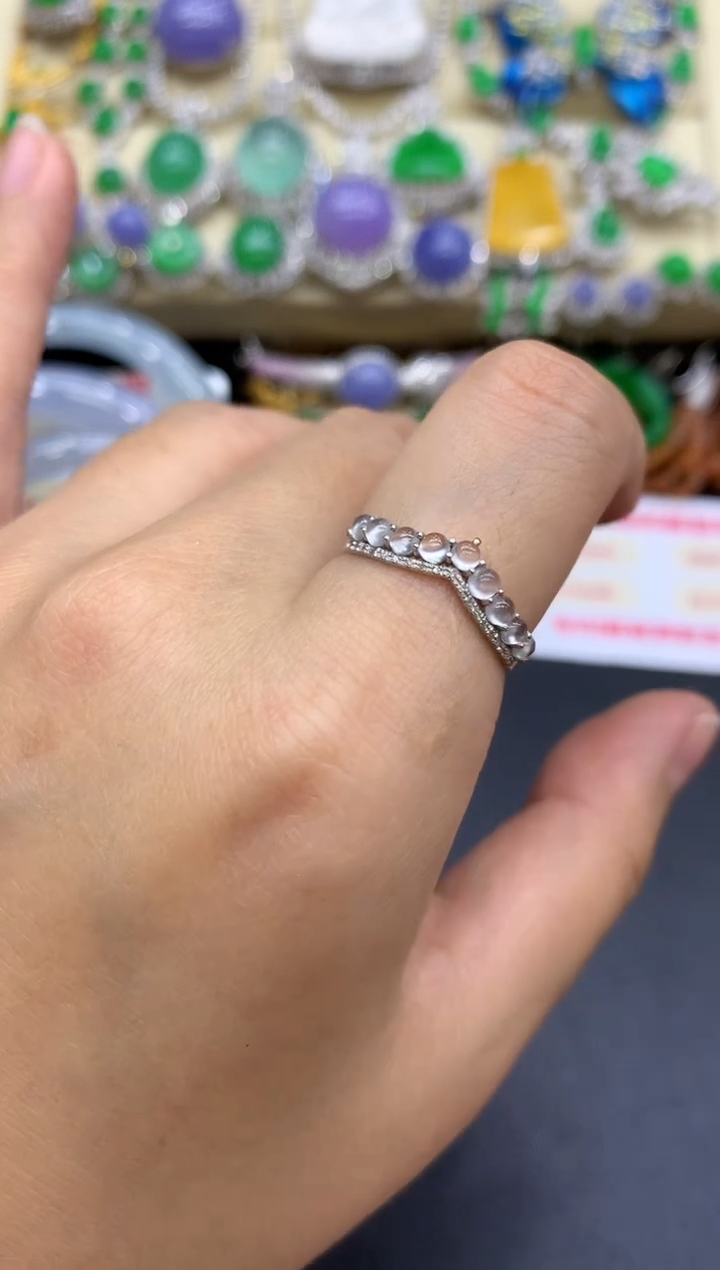 18K金镶嵌戒指翡翠288-中国好珍宝