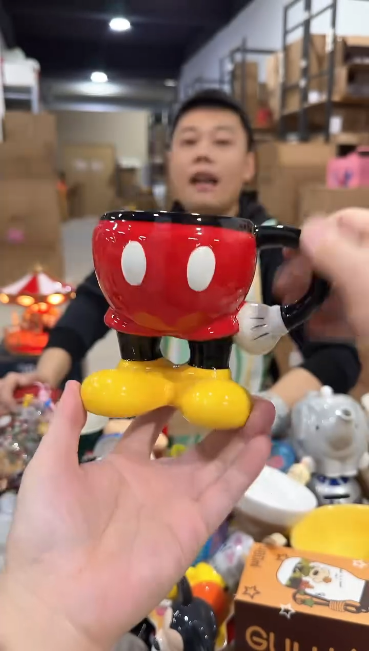 瓷片B款米奇半身杯