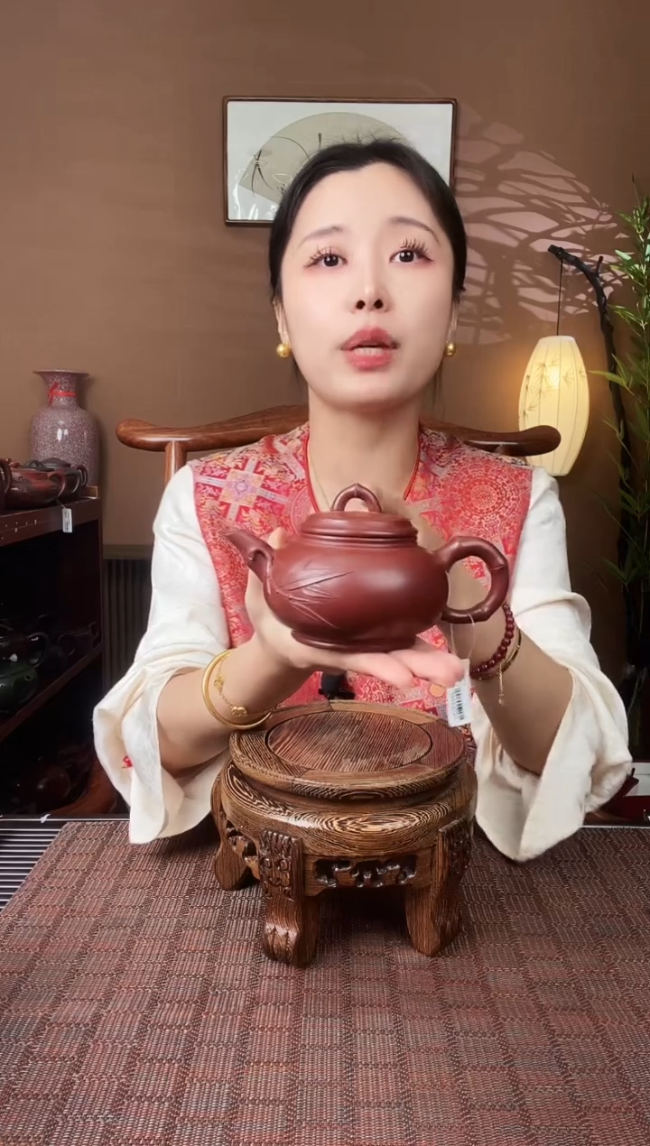 【闪购商品】紫砂茶壶YSZS009龙血砂竹节壶