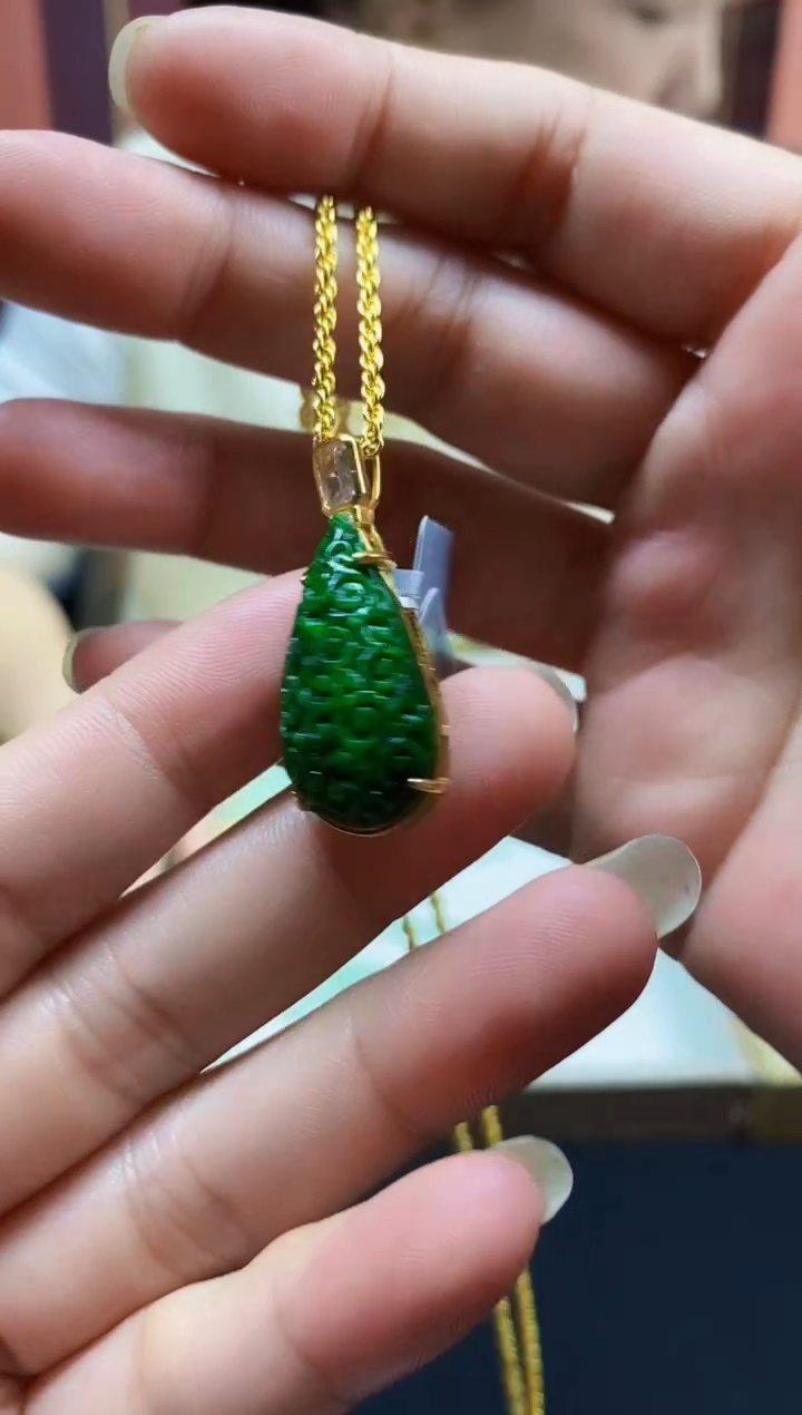 颈饰未镶嵌翡翠翡翠吊坠