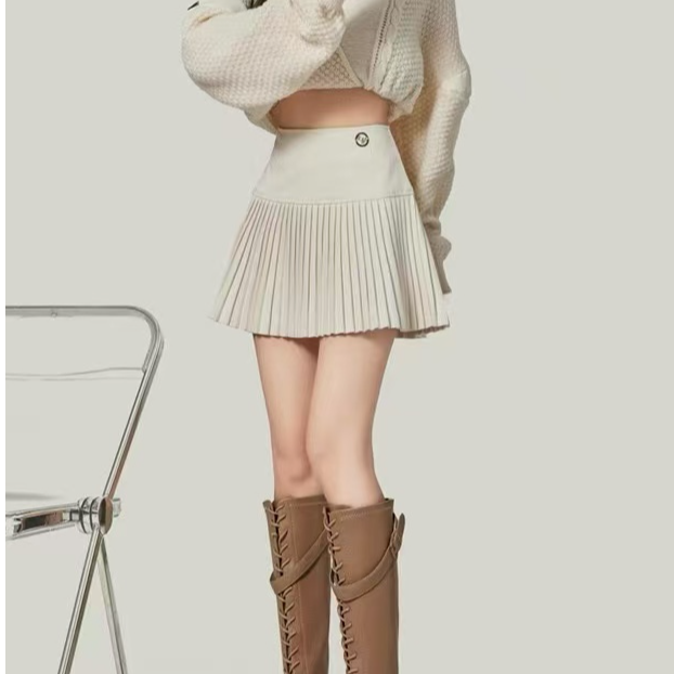 4秋冬百褶裙蛋糕裙短裙