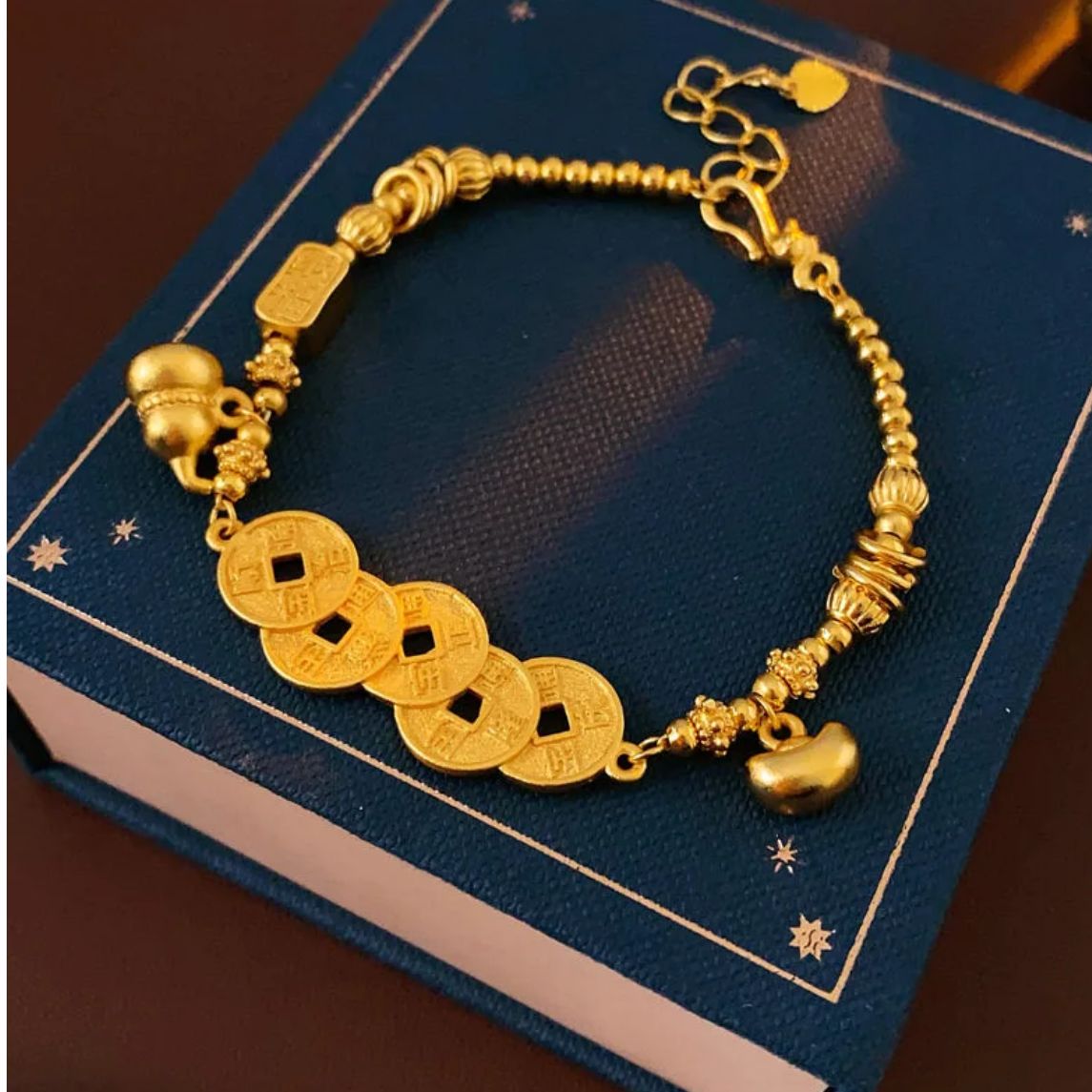 猛男好物-五帝钱手链c71