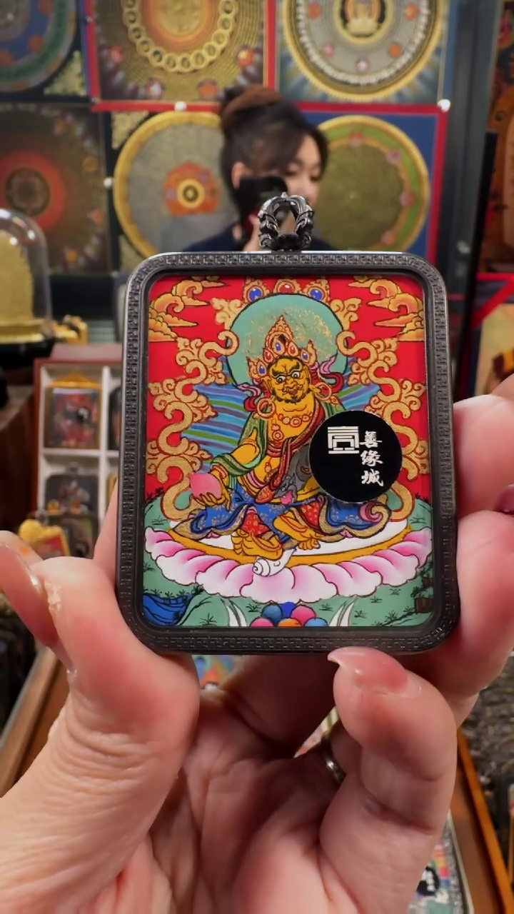 【闪购商品】吊坠 壹善缘城手绘唐卡新春大促黄c