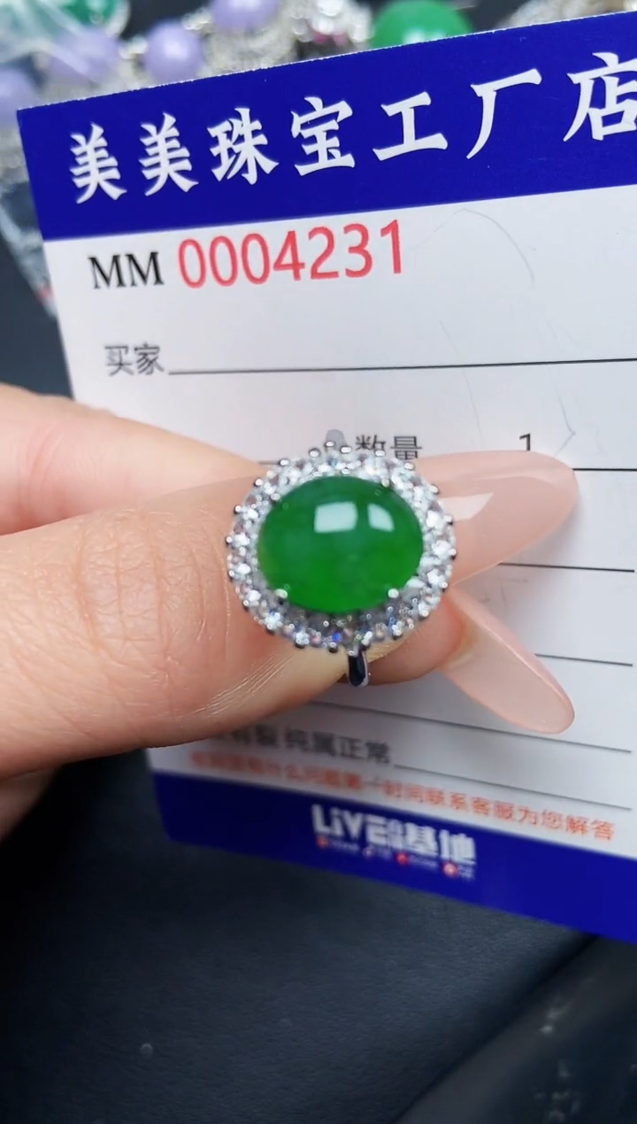 【闪购商品】翡翠颈饰银S925镶嵌4231