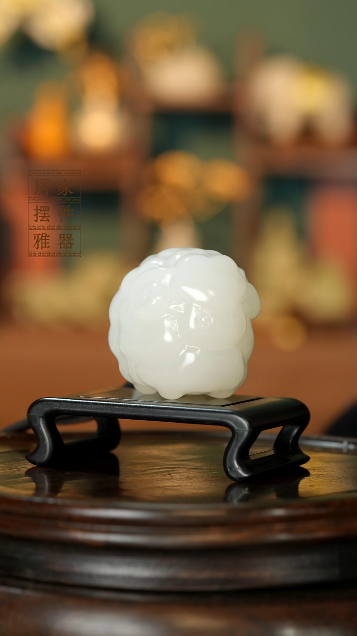 玉《喜气洋洋》摆件