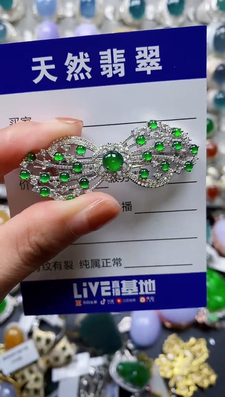 【闪购商品】翡翠颈饰银S925镶嵌0180