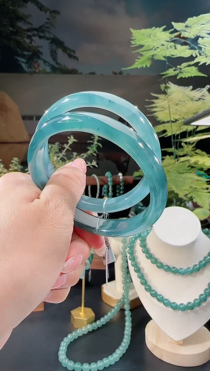 【闪购商品】定制翡翠手镯正圈未镶嵌圈口可选多样性发一