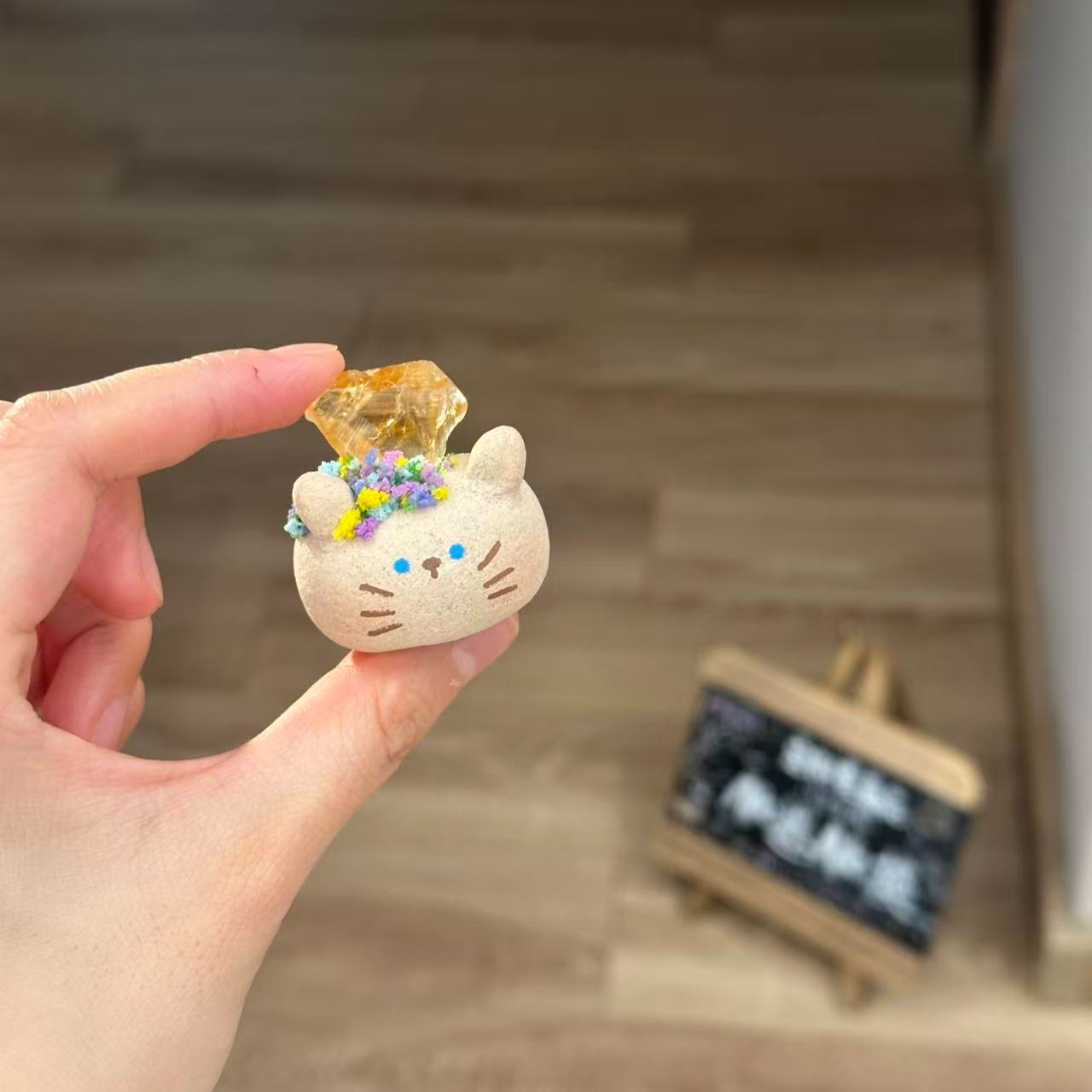 水晶小豆丁可爱黄水猫猫