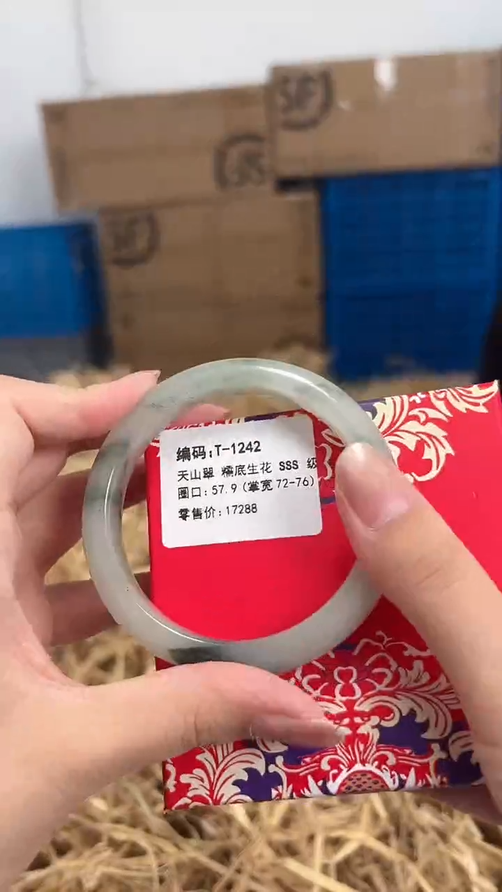未镶嵌手镯石英质玉T-1242