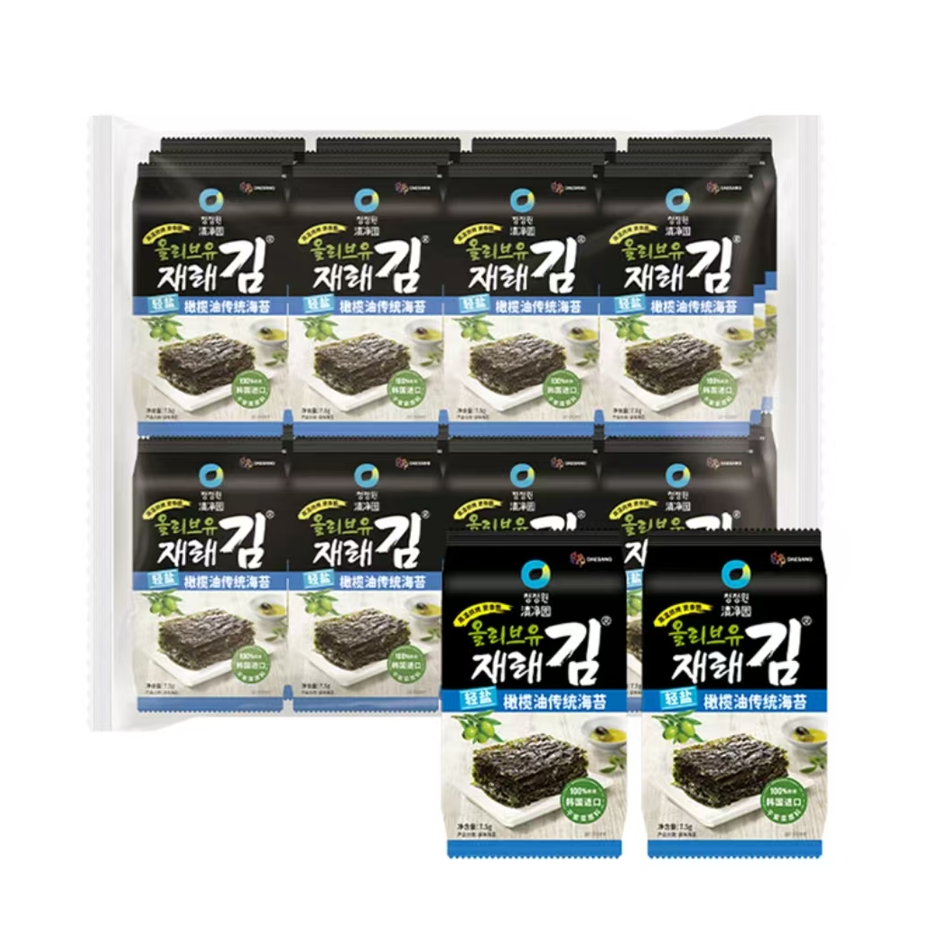 【会员商店】清净园 轻盐橄榄油传统海苔180g